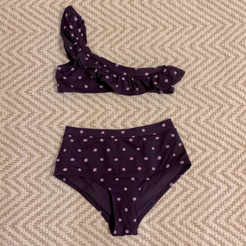 EBERJEY kids high-wasted bikini size 10 girls
